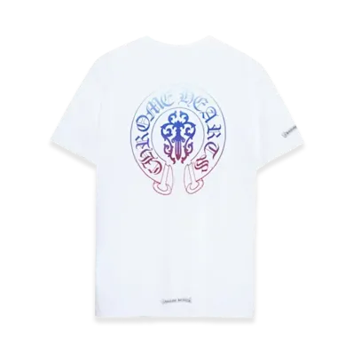 Chrome Hearts Gradient Horseshoe Scroll Cuff S/S T-Shirt "White"