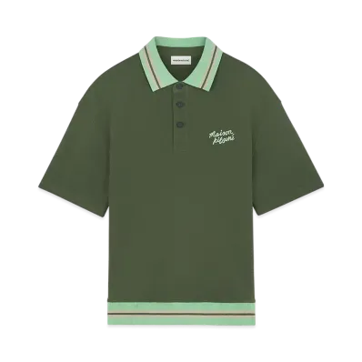 Maison Kitsune Oversize Polo "Ranger Green"