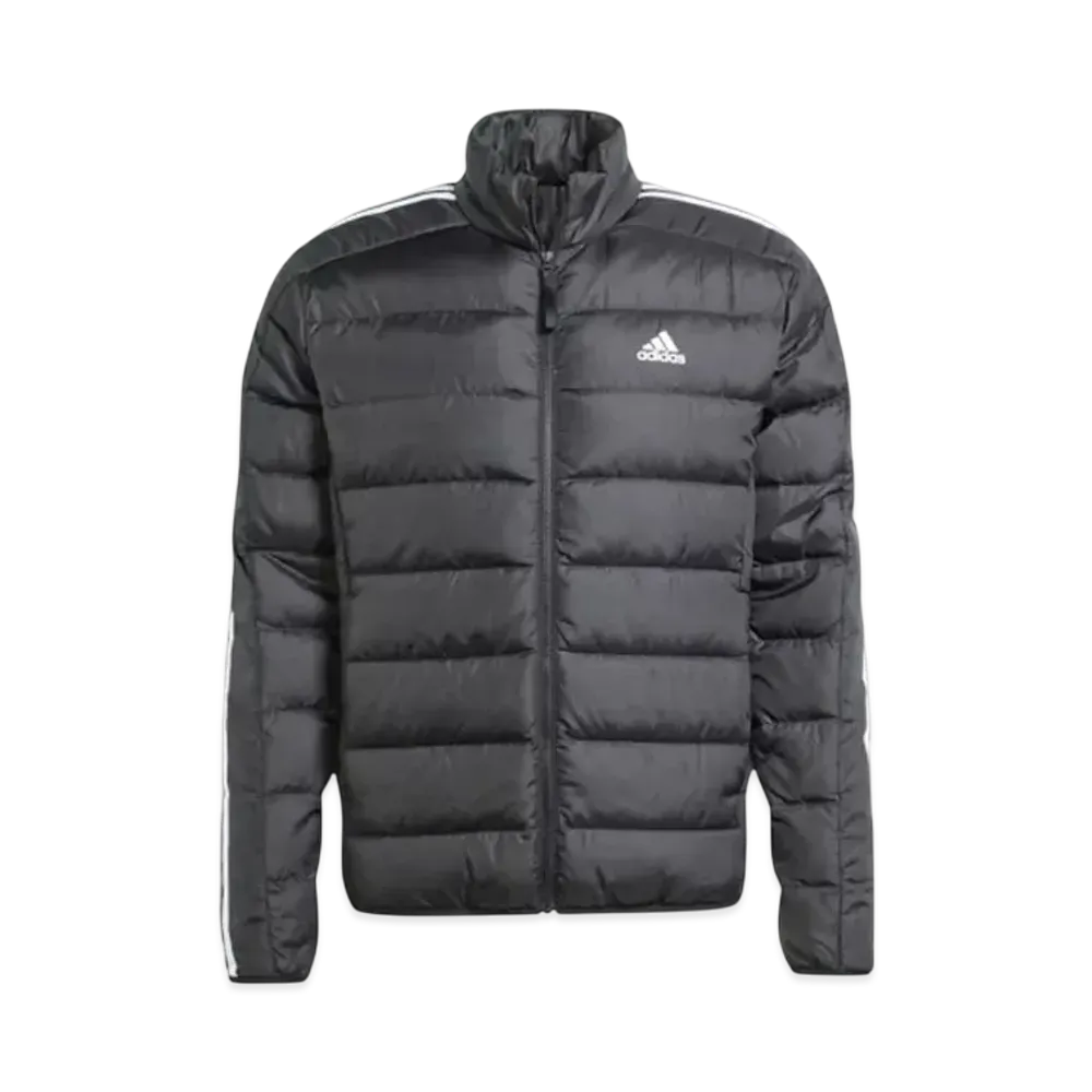 adidas Essentials Three Stripes Light Down Jacket "Black"