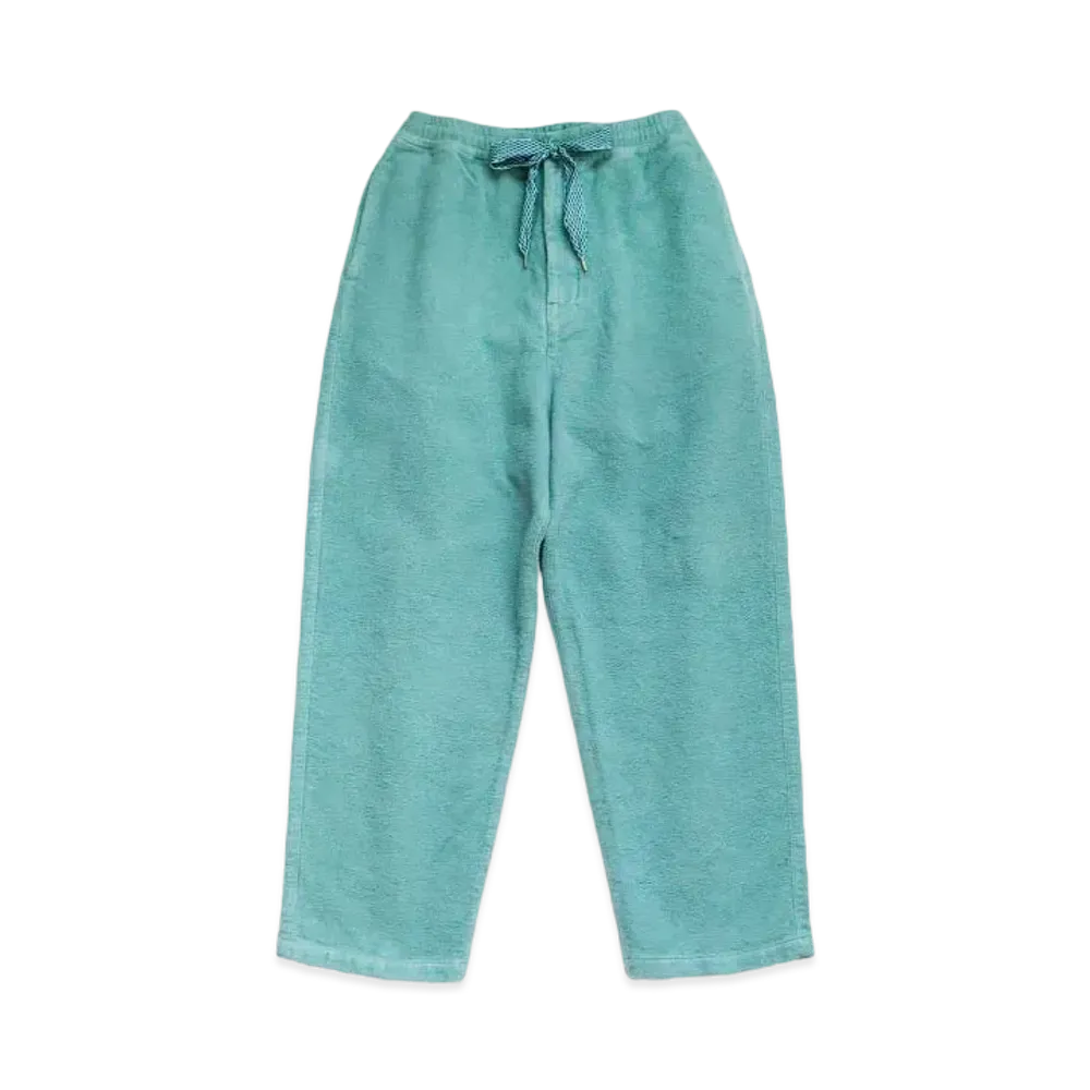 KAPITAL Napping Heat Call Easy Pants "Turquoise"