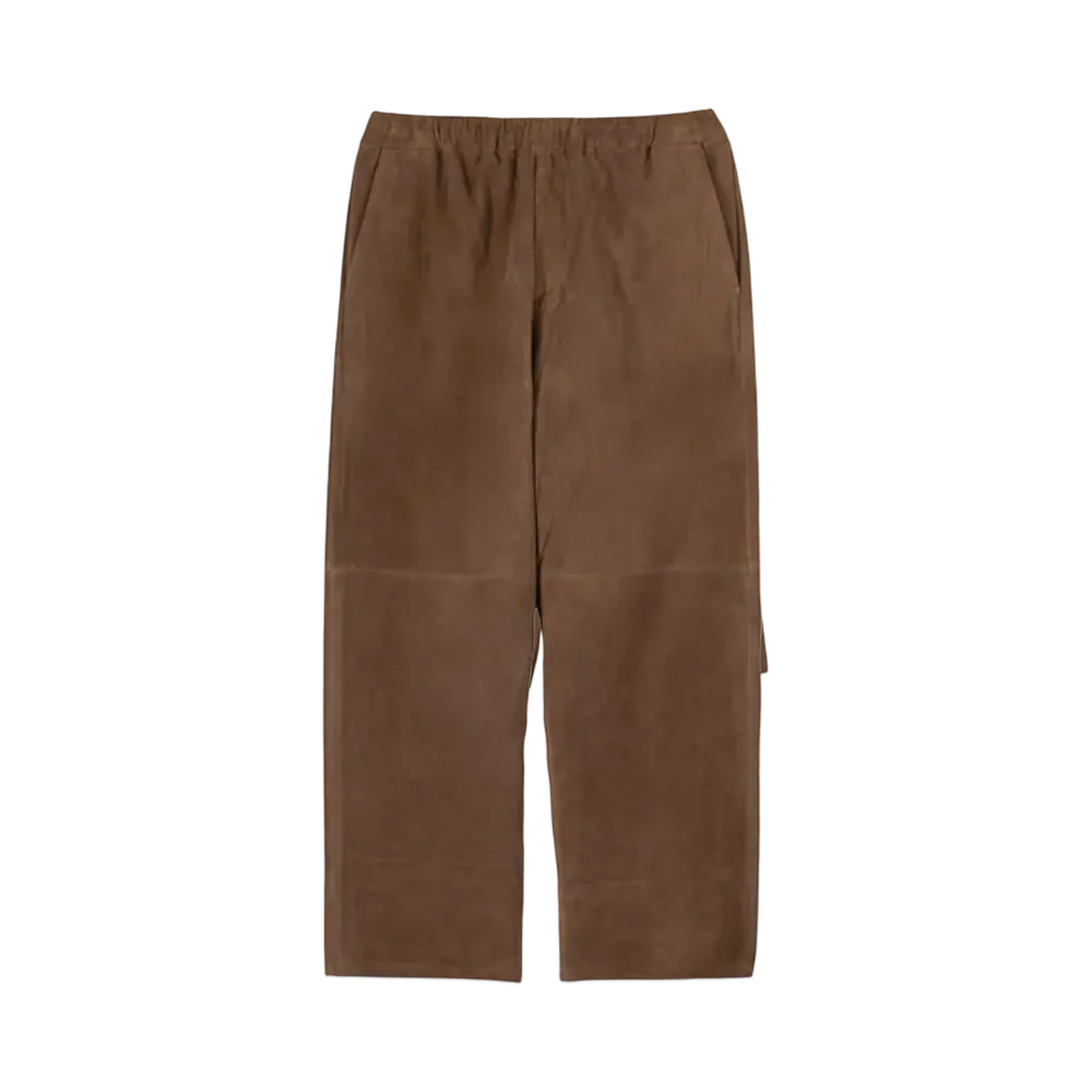 Graphpaper Goat Suede Wide Pants "Brown"