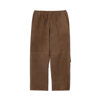 Graphpaper Goat Suede Wide Pants "Brown"