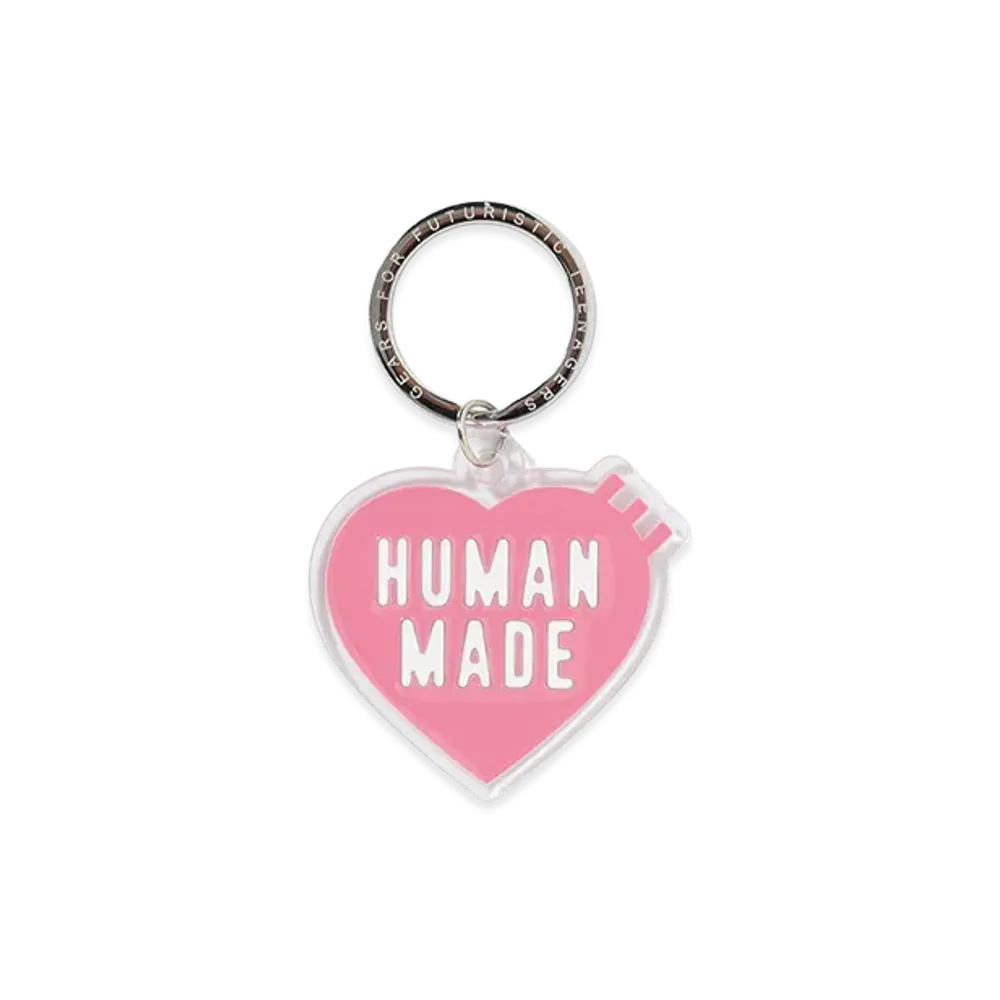 HUMAN MADE Heart Keyring "Pink"