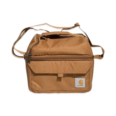 Carhartt WIP Insulated 12 Can 2 Compartment Lunch Cooler "Brown"