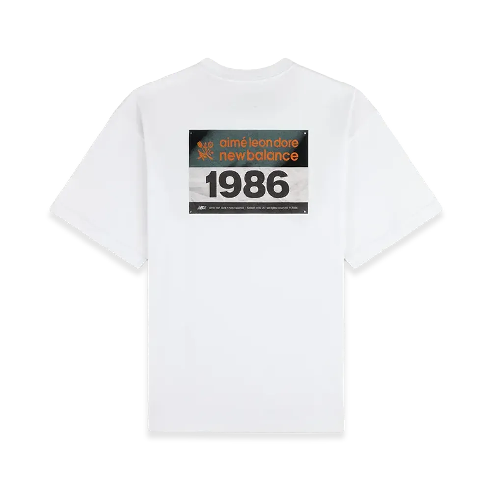 Aime Leon Dore x New Balance Running Bib Tee "Bright White"
