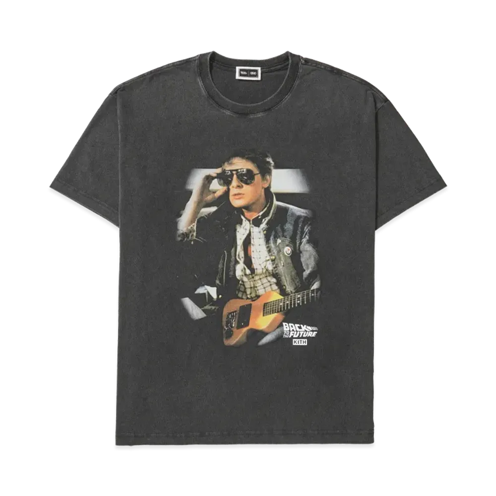 Kith x Back to the Future Marty Shades Vintage Tee "Black"