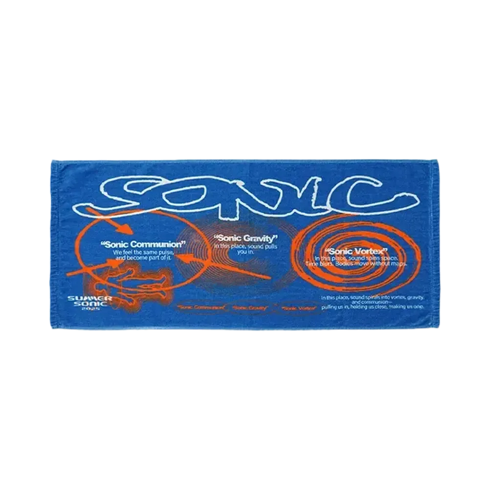SUMMER SONIC x SNKRDUNK \ HOME ECONOMICS EXPERIMENT Collaboration Towel "BLUE"