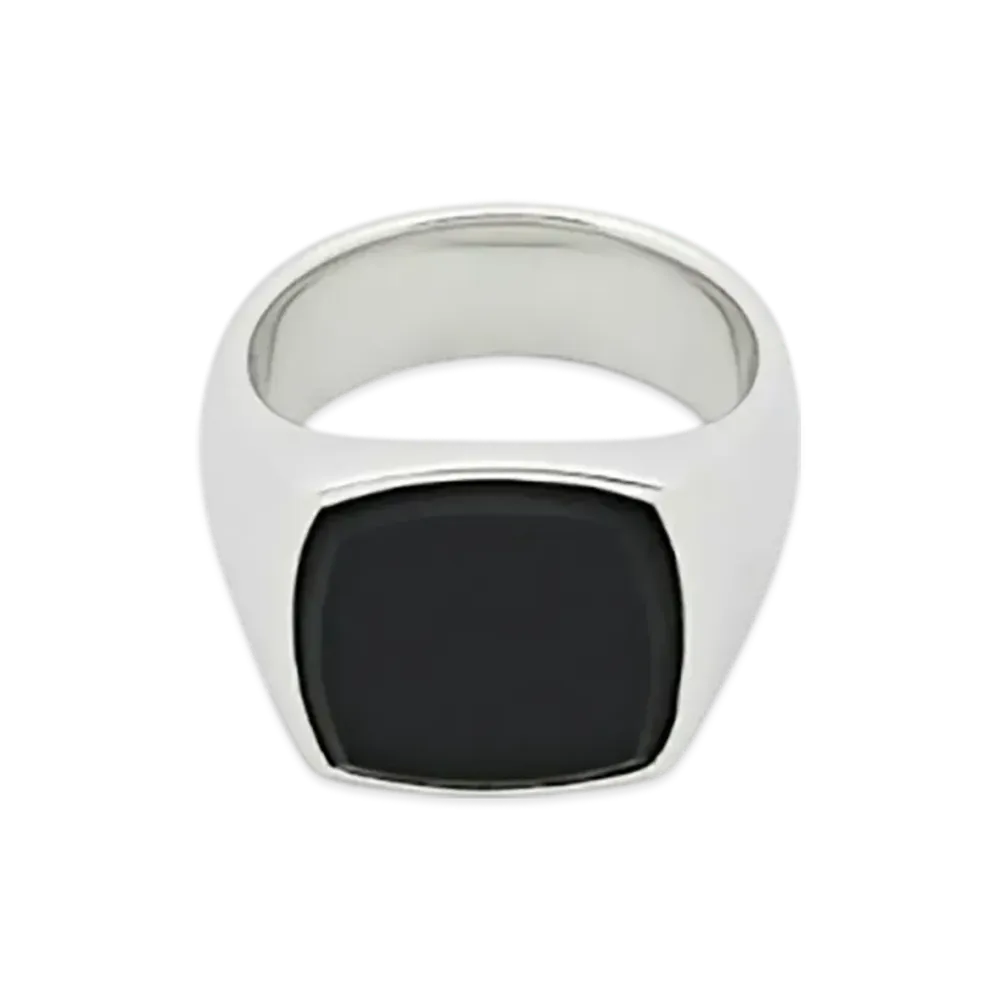 TOM WOOD Cushion Black Onyx Men "Silver"