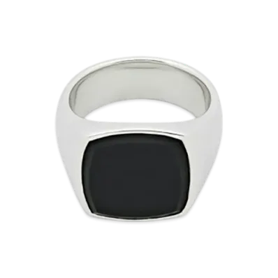 TOM WOOD Cushion Black Onyx Men "Silver"