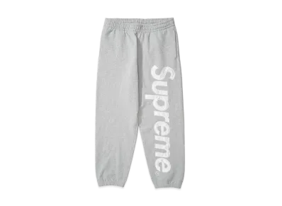 Supreme Satin Applique Sweatpant "Heather Grey"
