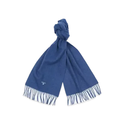 Barbour Lambs Wool Solid Scarf "Blue"