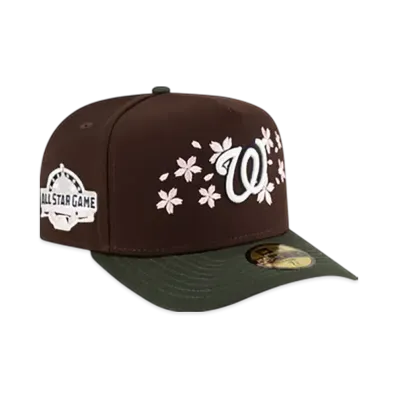 NEW ERA Just Caps Cherry Blossom 59Fifty A-Frame Fitted Washington Nationals "Brown/Green"