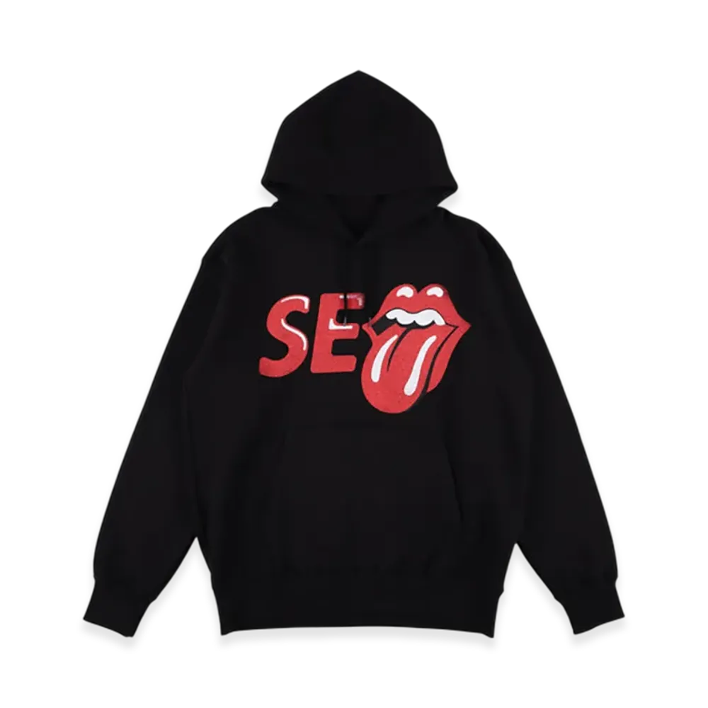 WIND AND SEA x The Rolling Stones Hoodie "Black/Red"