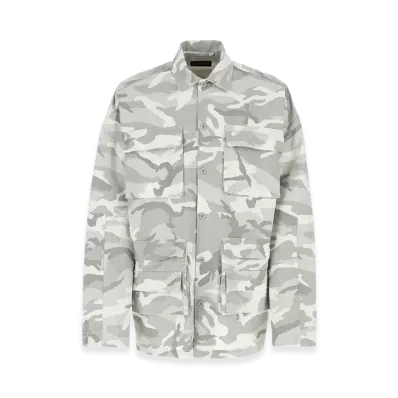 BALENCIAGA Printed Cotton Shirt "Camouflage"