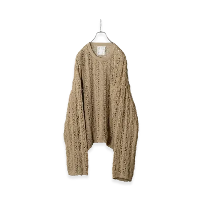ANCELLM Mesh Knit "Beige"
