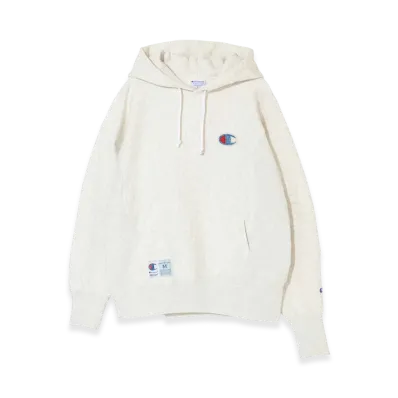 UNDERCOVER x Champion Cotton Polyester Fleece Lined Sweat Hoodie "Oatmeal"
