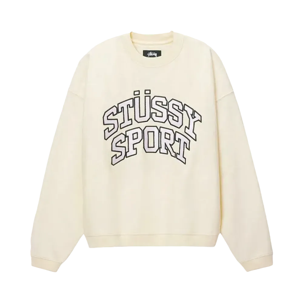 ステューシー スポーツ リラックスド オーバーサイズド クルー "アイボリー"