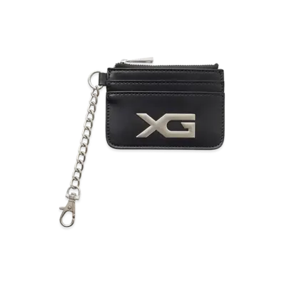 X-Girl Women's Xg Emblem Buckle Faux Leather Card Case "Black"