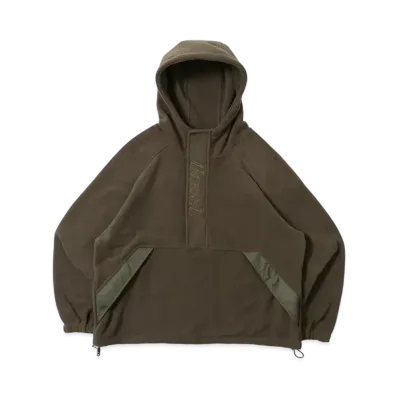 BLESS U Half-zip Fleece Parka "Khaki"