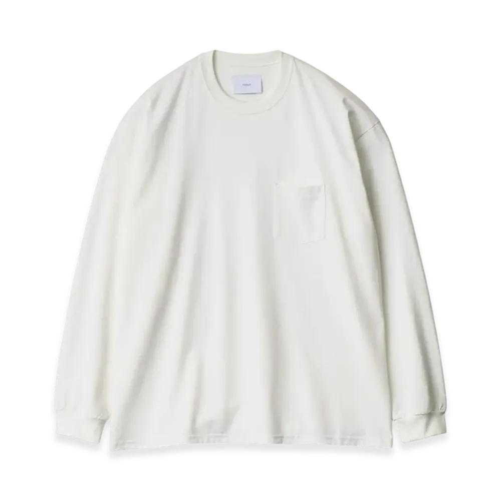 ssstein Oversized Long Sleeve Pocket Tee "White"