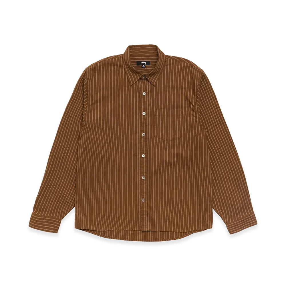 Stussy Oxford Shirt "Brown Stripe"