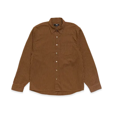 Stussy Oxford Shirt "Brown Stripe"