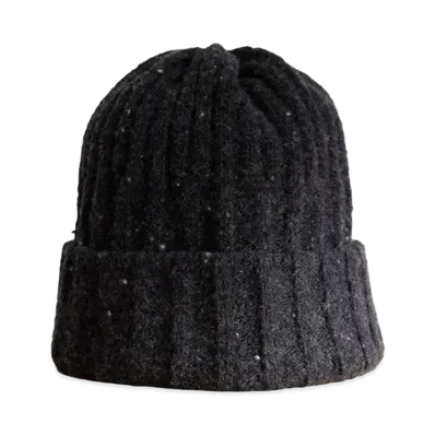 everyone Low Gauge Speckled Knit Cap "Charcoal"