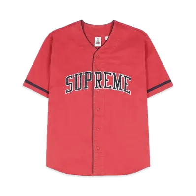 Supreme x Timberland Baseball Jersey "Red"