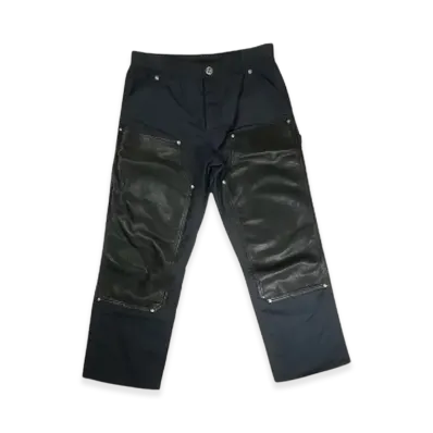 Chrome Hearts Cemetery Cross Patch Double-Knee Carpenter Pants "Dark Navy"