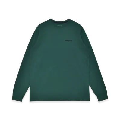 Patagonia Long-Sleeved P-6 Logo Responsibili T-Shirt "Cascade Green"