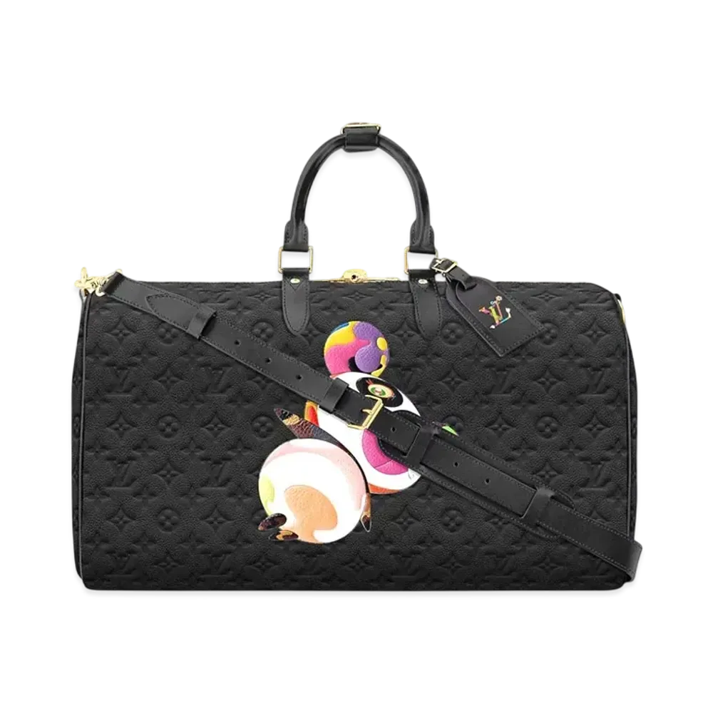 Louis Vuitton x Takashi Murakami Keepall Bandouliere 45 "Noir"