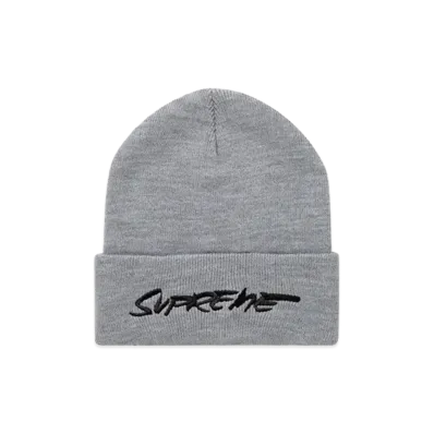 Supreme Futura Logo Beanie "Grey"