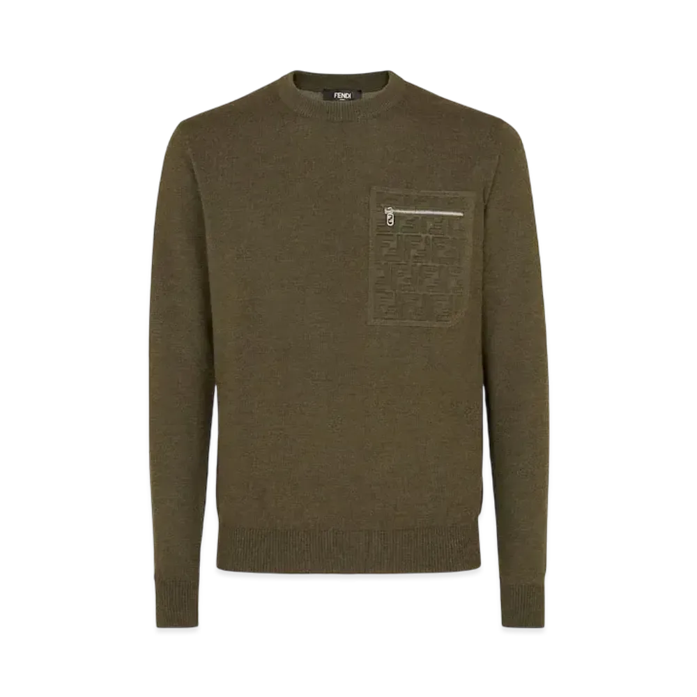 FENDI Men's Sweater Wool "Green"
