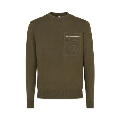 FENDI Men's Sweater Wool "Green"