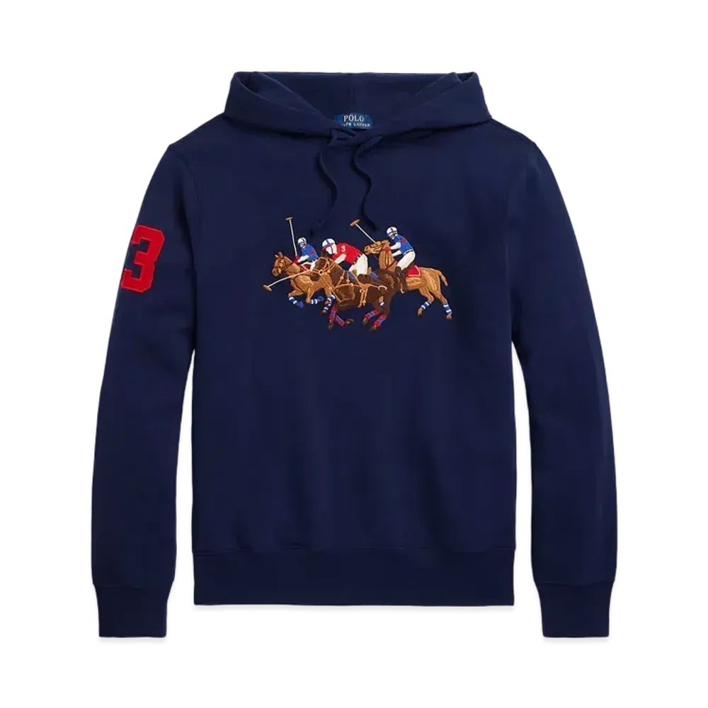 Polo Ralph Lauren Triple Pony Fleece Hoodie "Navy"