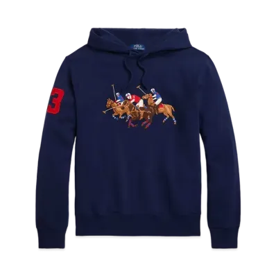 Polo Ralph Lauren Triple Pony Fleece Hoodie "Navy"