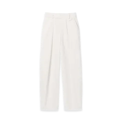 Gap x Victoria Beckham Women's High Rise Pleated Arch Trousers "New Off White"
