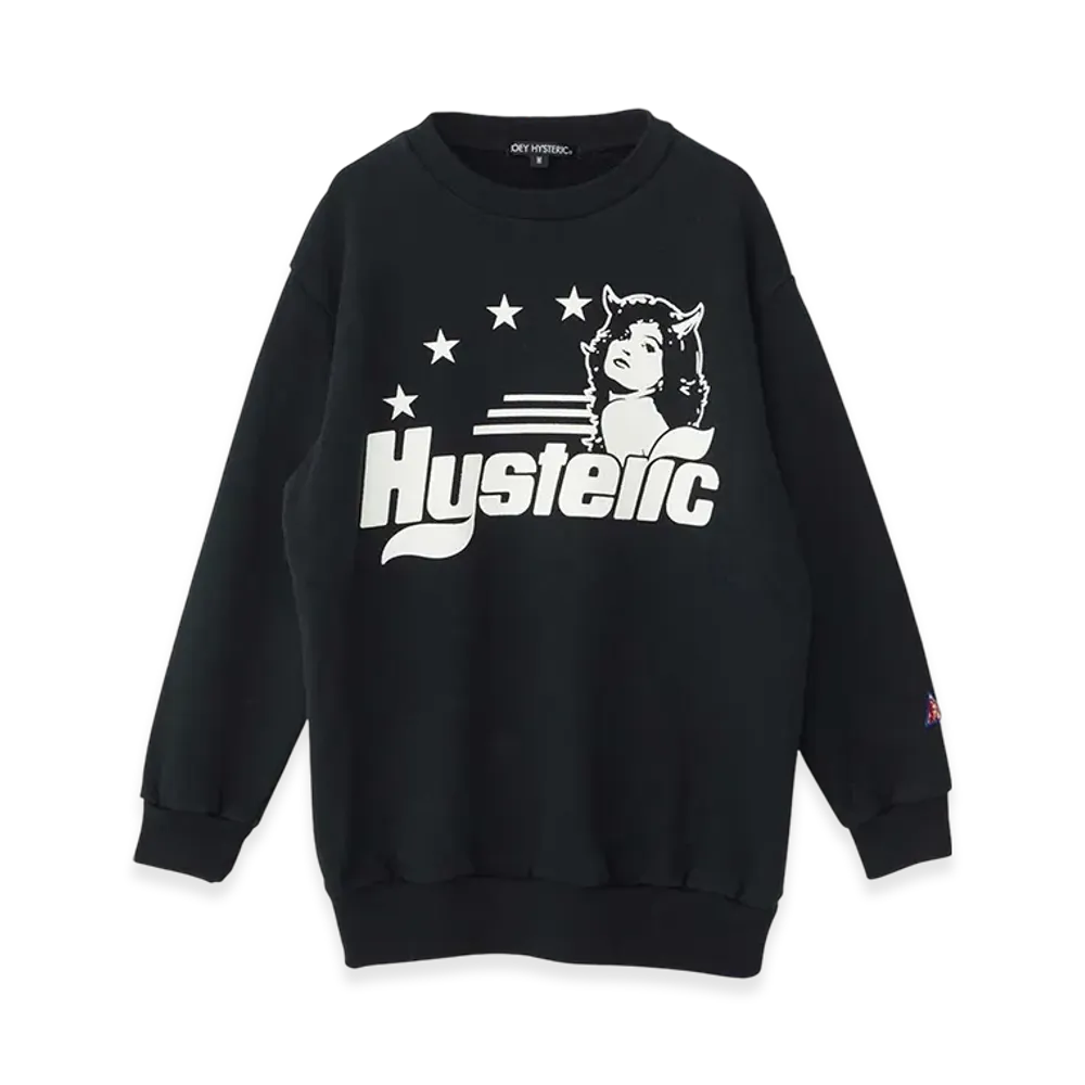 HYSTERIC GLAMOUR Evil's Daydream Sweatshirt "Black"