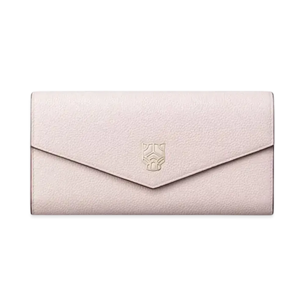 Cartier International Wallet with Flap Panthere Graphique de Cartier "Petal Pink"