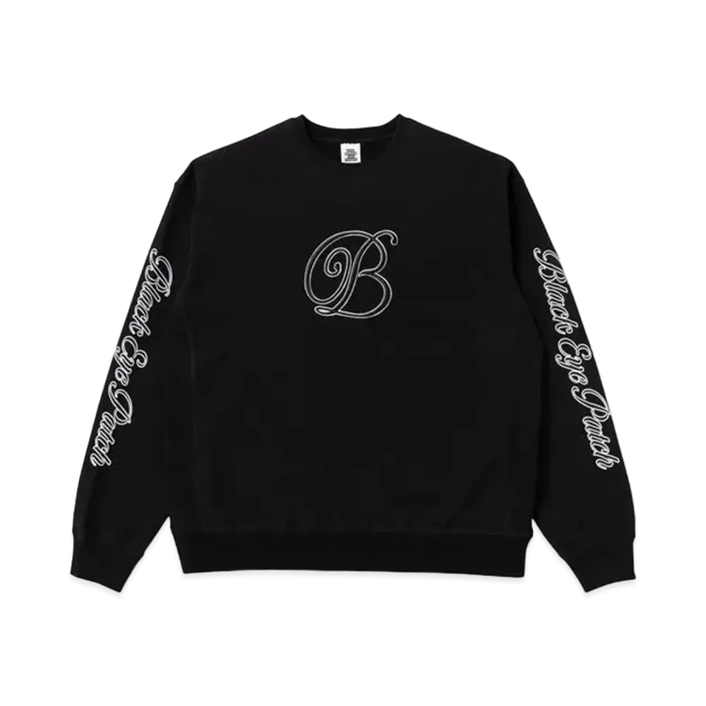 BlackEyePatch B EMBLEM CREW SWEAT "Black"