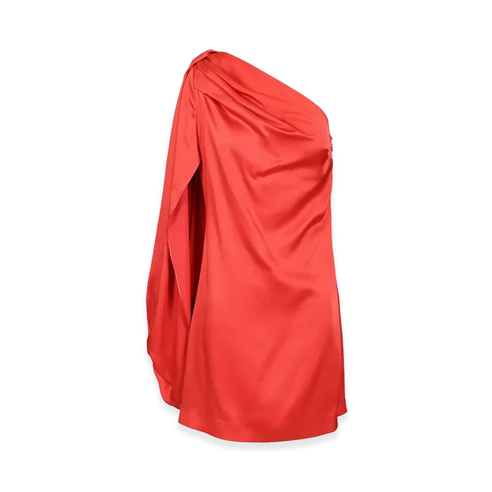 STELLA McCARTNEY Women's Mini Satin Dress "Red"