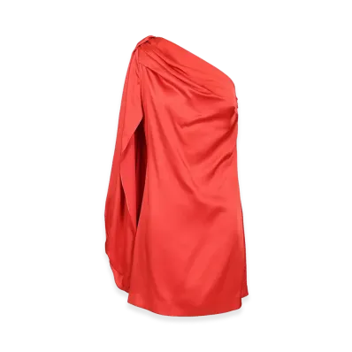 STELLA McCARTNEY Women's Mini Satin Dress "Red"