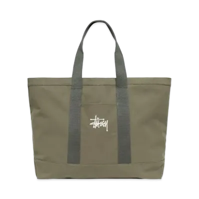 Stussy Canvas Extra Large Tote Bag "Green"