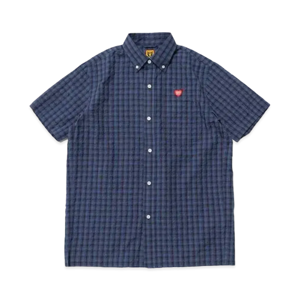 HUMAN MADE Checked BD S/S Shirt "Navy"