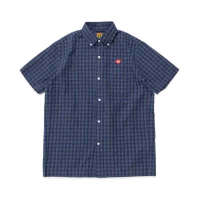HUMAN MADE Checked BD S/S Shirt "Navy"