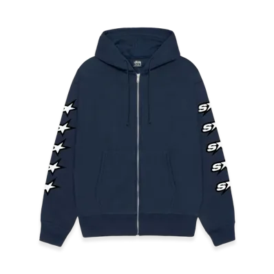 Stussy Speedway Zip Hoodie "Navy"