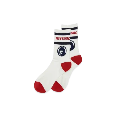 HYSTERIC GLAMOUR Circle Girl Socks "Navy"