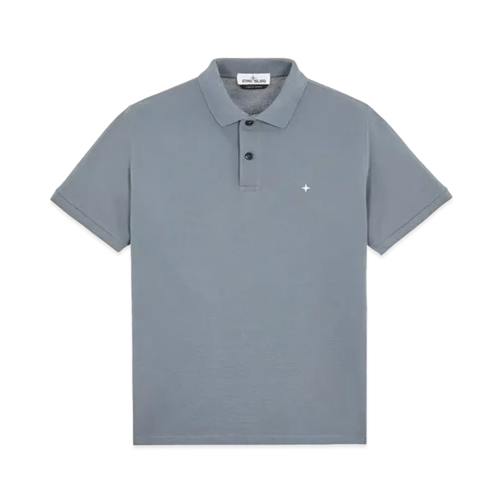 Stone Island 21717 STRETCH COTTON PIQUE_SLIM FIT "Pastel Blue"