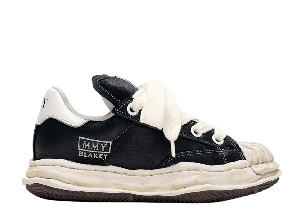 Maison MIHARA YASUHIRO BLAKEY PUFFER OG Sole Brushed Suede Low-top Sneaker "Black"