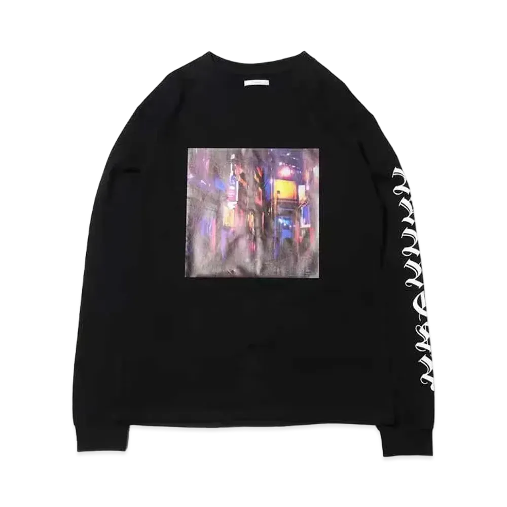 atmos pink x Otayuuri Neon Photo Print Long Tee "Black"